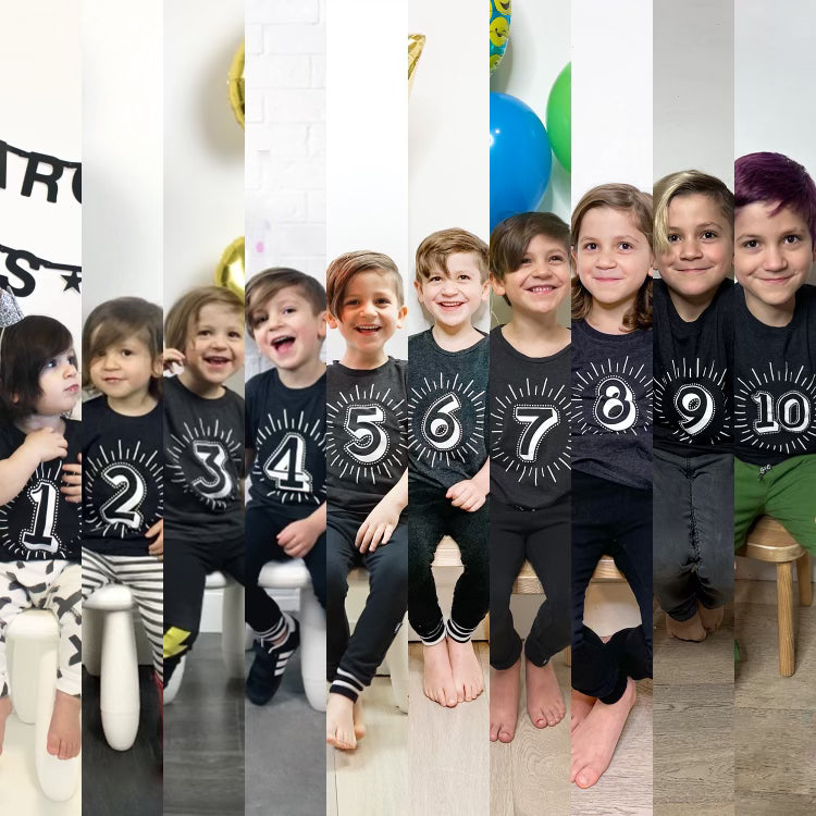 Milestone Shirt Bundle (Numbers 1-10)