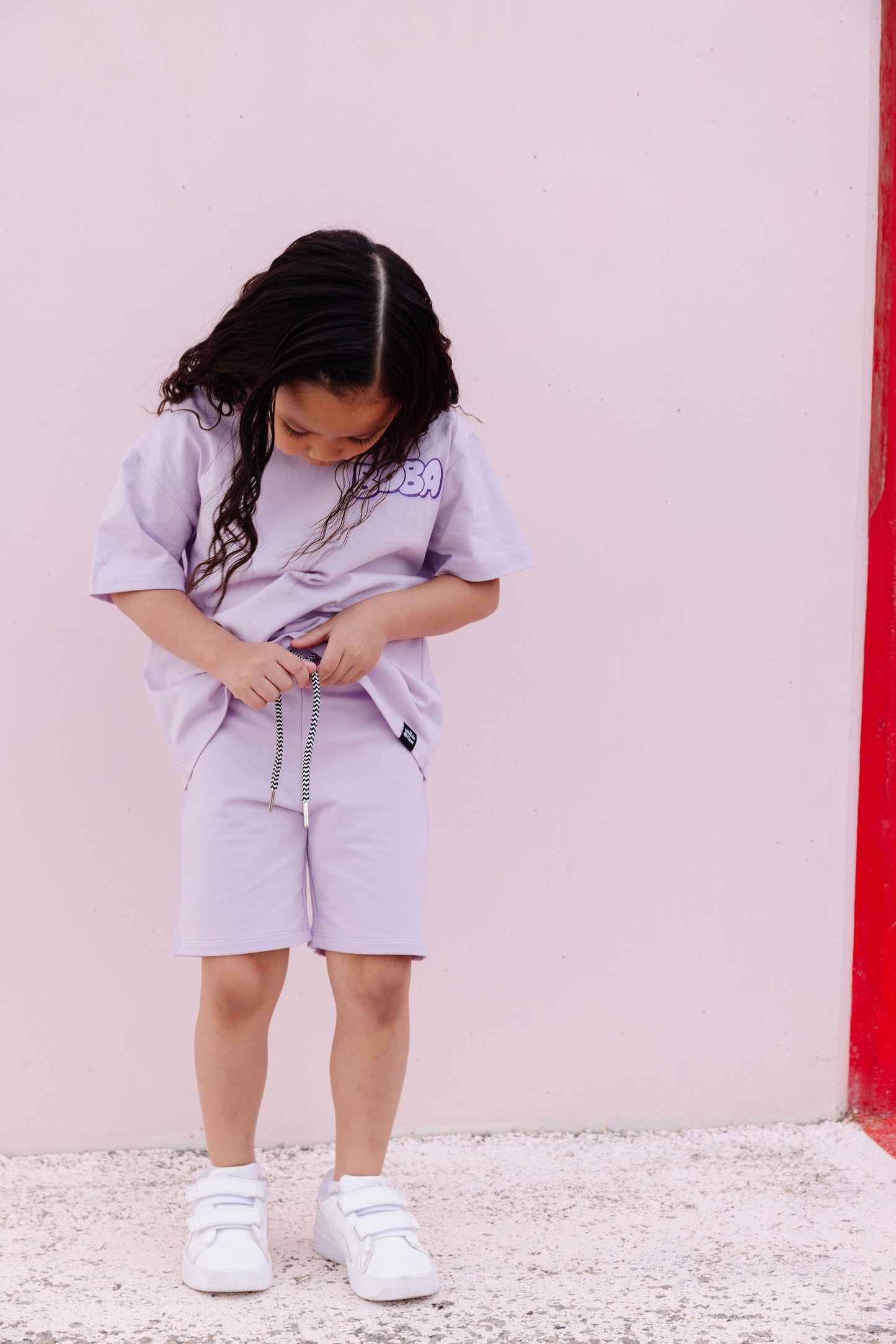 Bamboo Drawstring Shorts - Taro