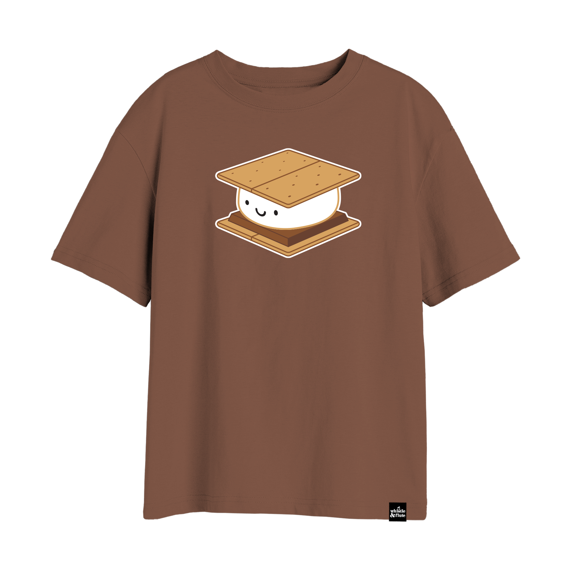 Kawaii S'more T-Shirt Adult - Chocolate