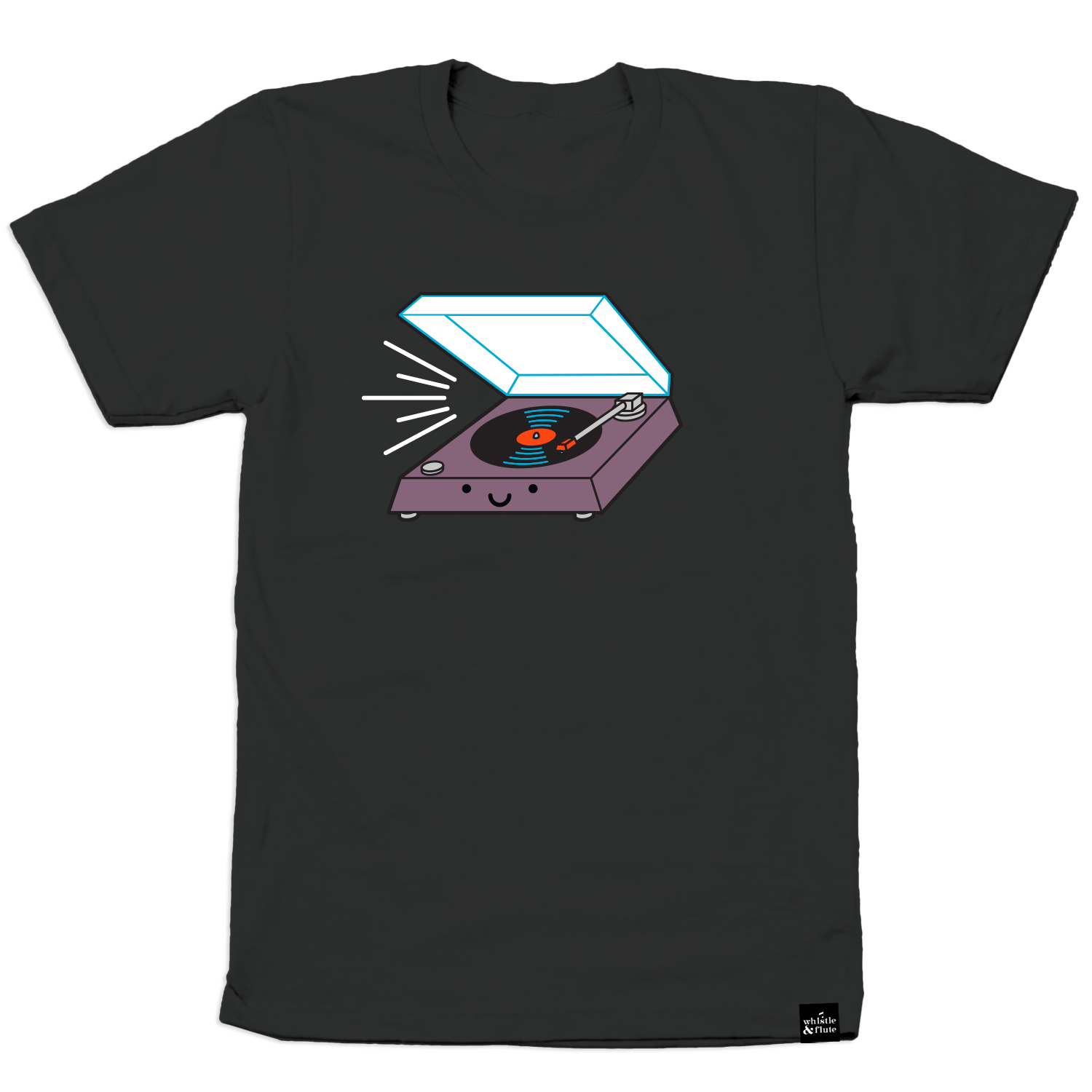 Adult Kawaii Record Player T-Shirt