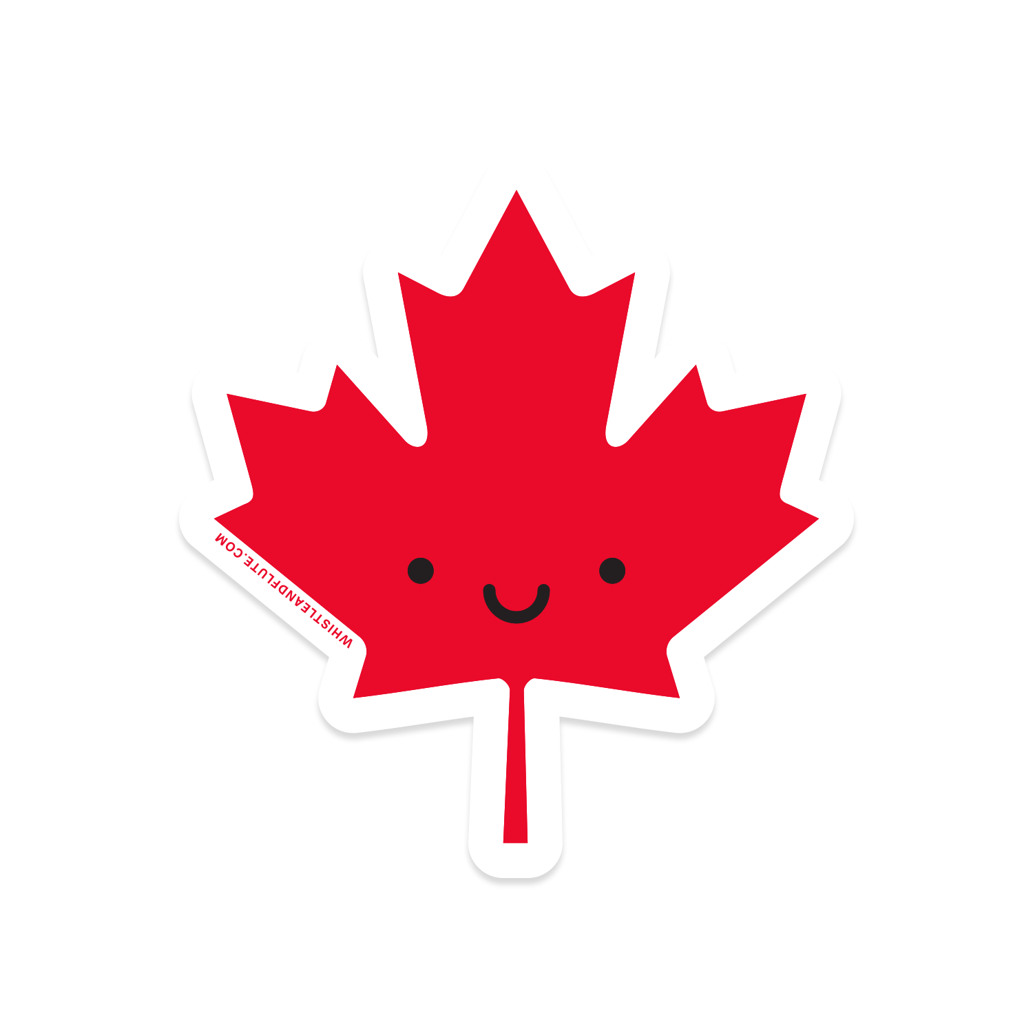 Kawaii Maple Leaf Vinyl Sticker