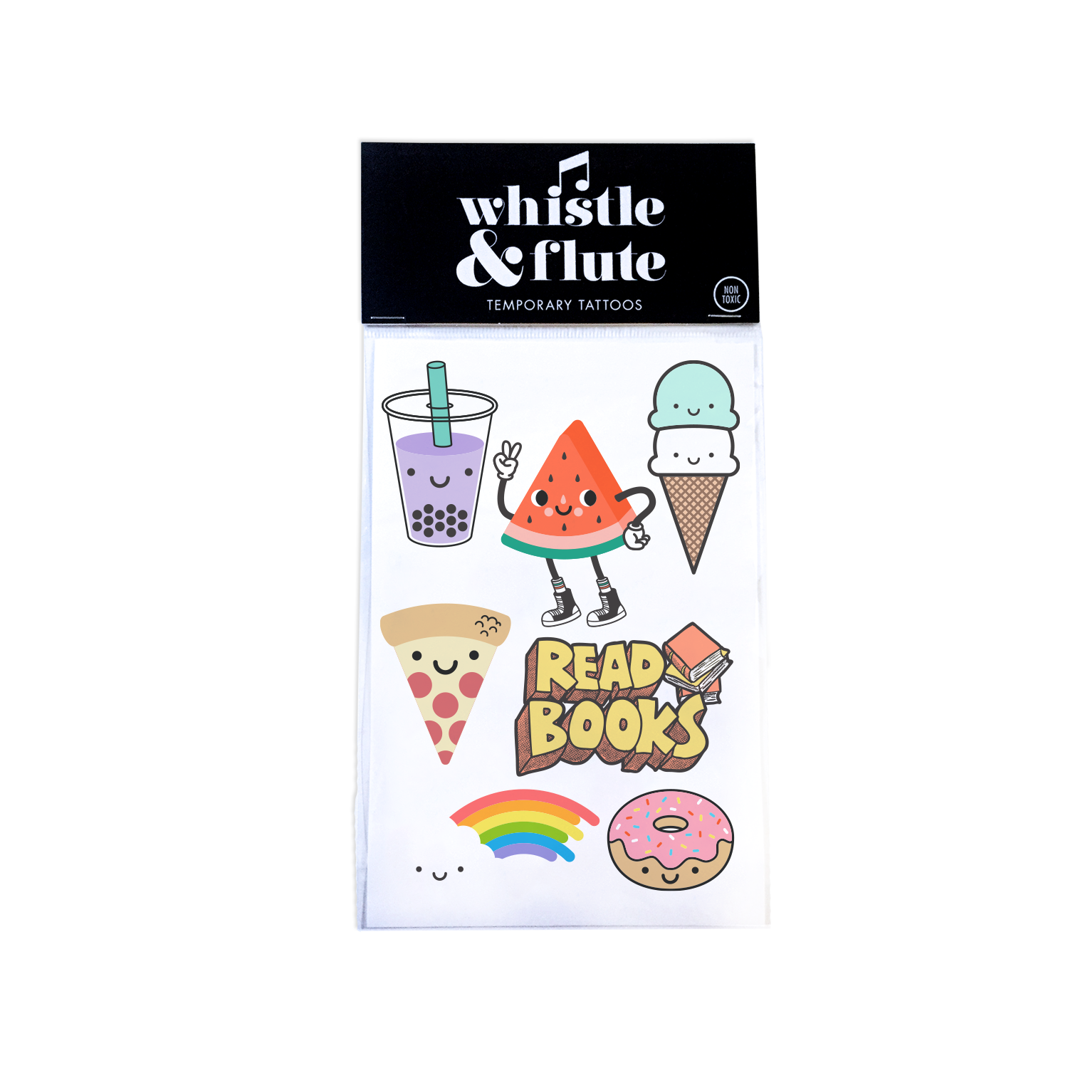 Whistle & Flute Temporary Tattoos