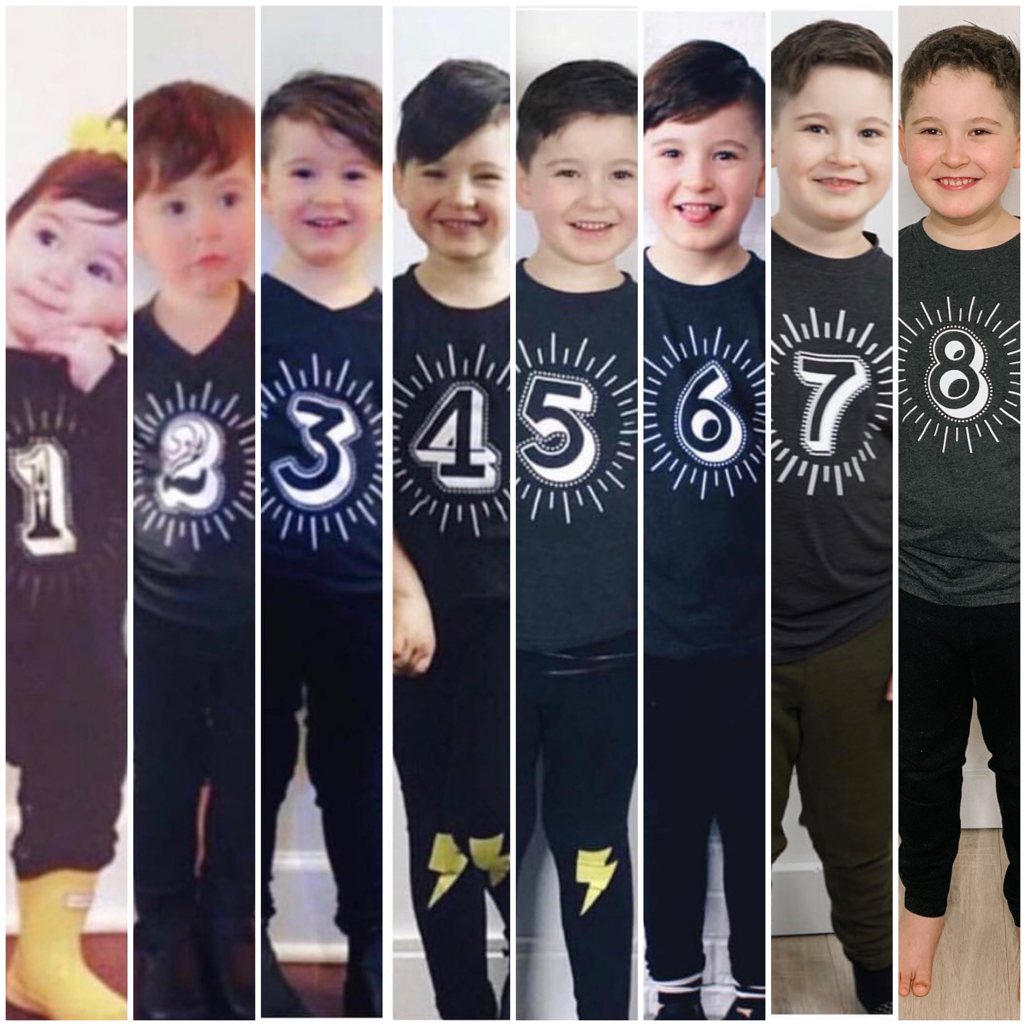 Milestone Shirt Bundle (Numbers 1-10)