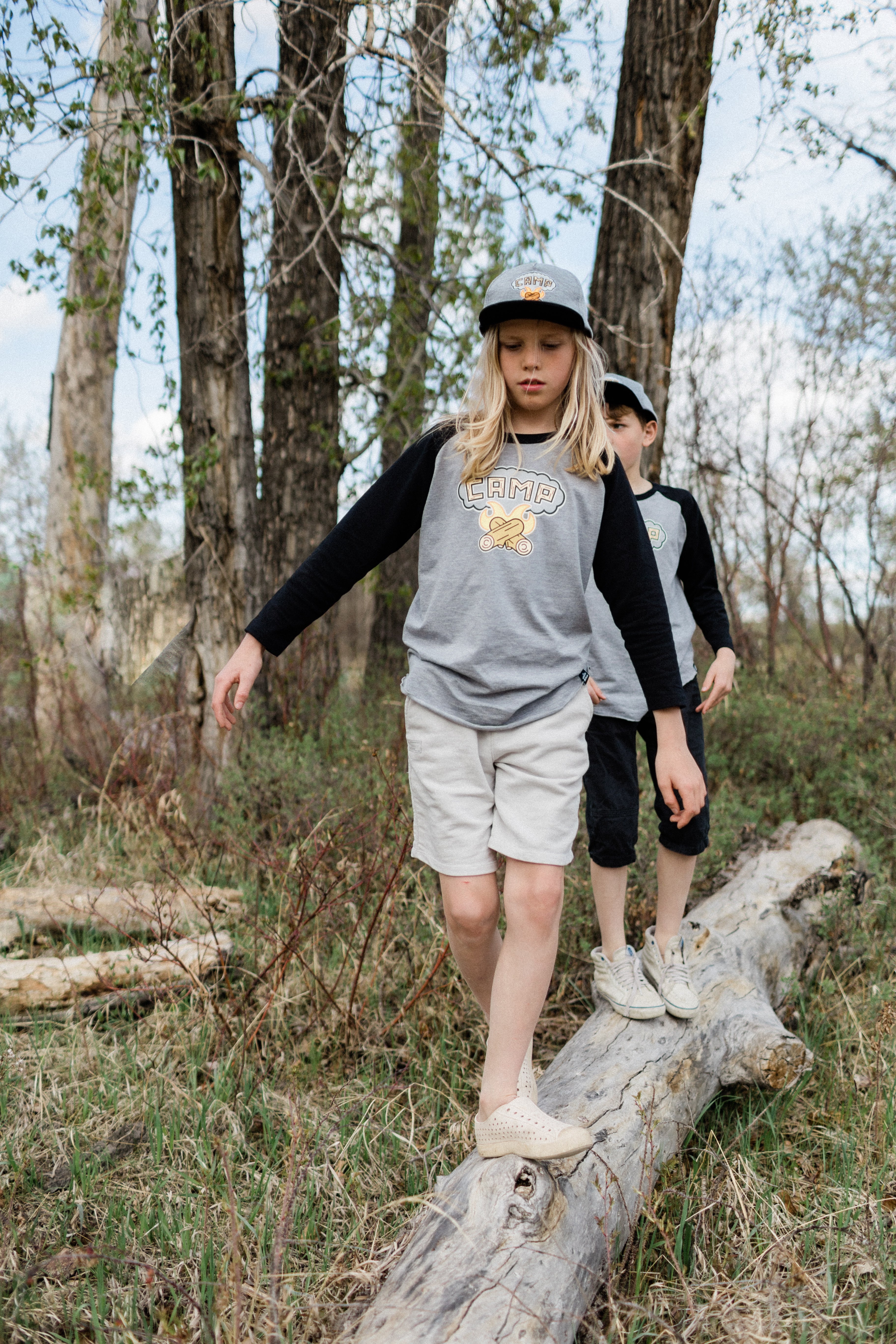 Camp Fire Baseball T-Shirt