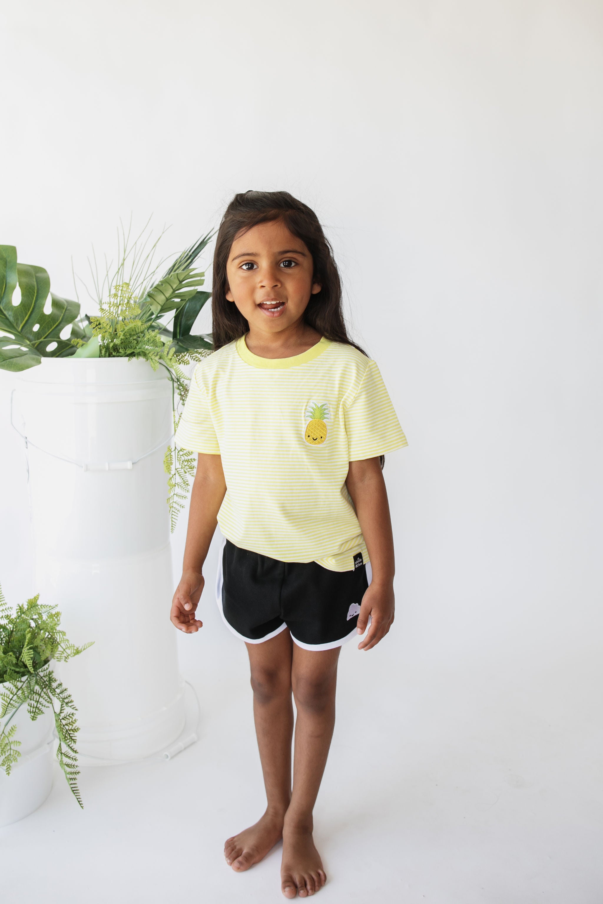 Kawaii Pineapple Striped T-Shirt