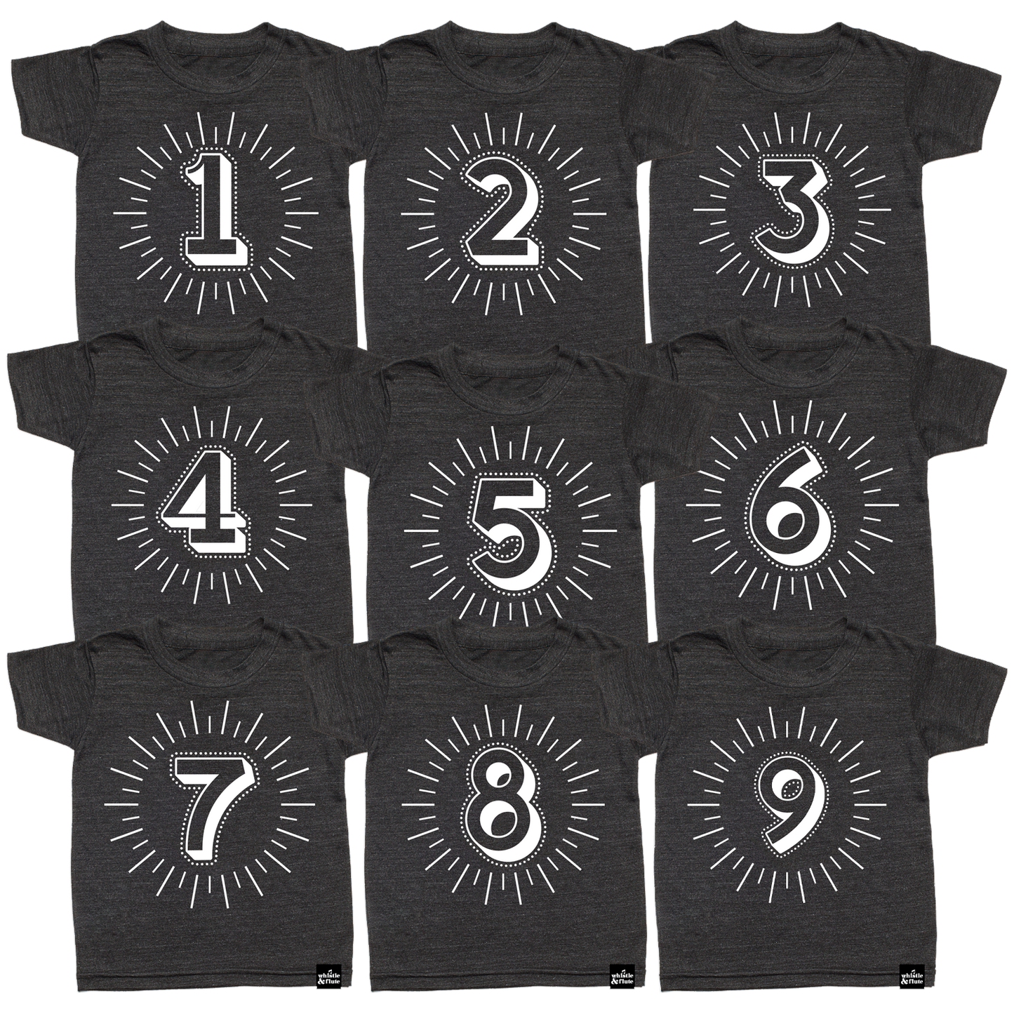 Milestone Shirt Bundle (Numbers 1-10)