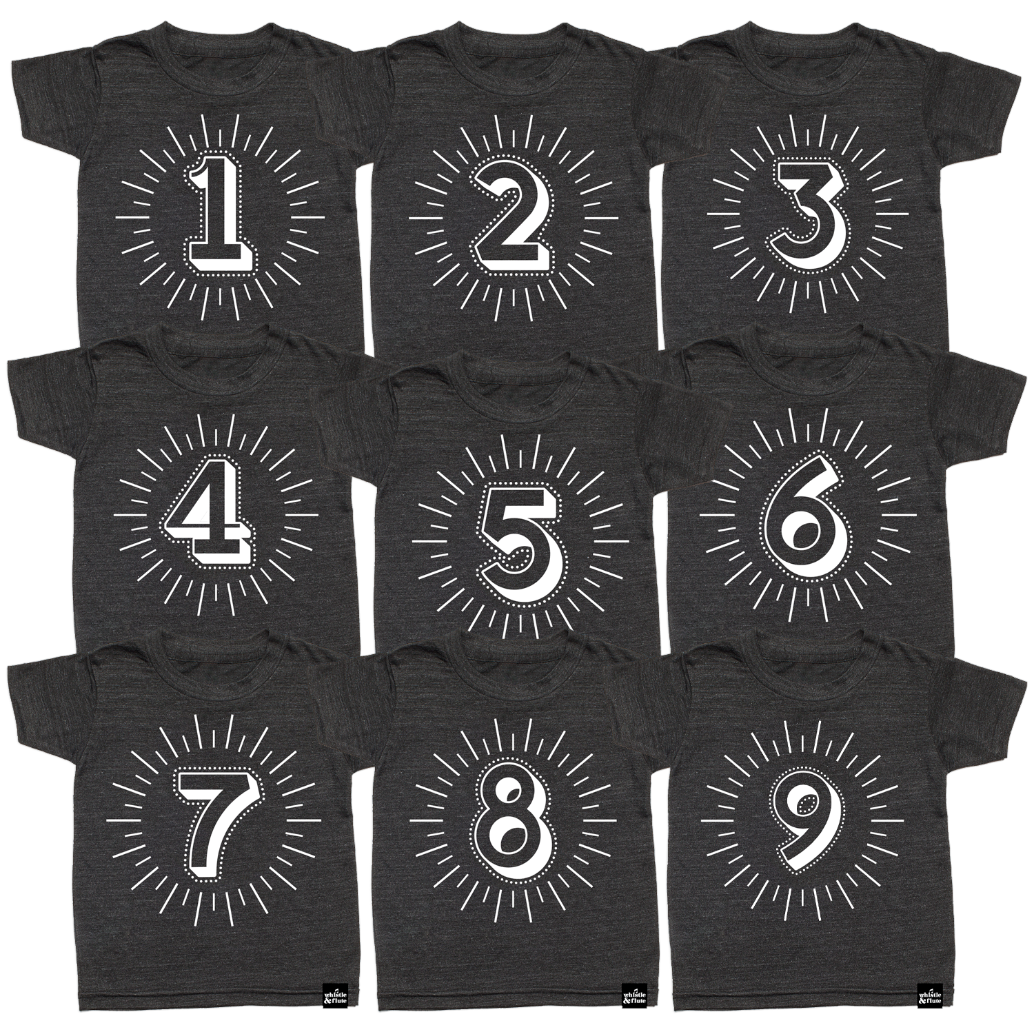 Milestone Shirt Bundle (Numbers 1-10)