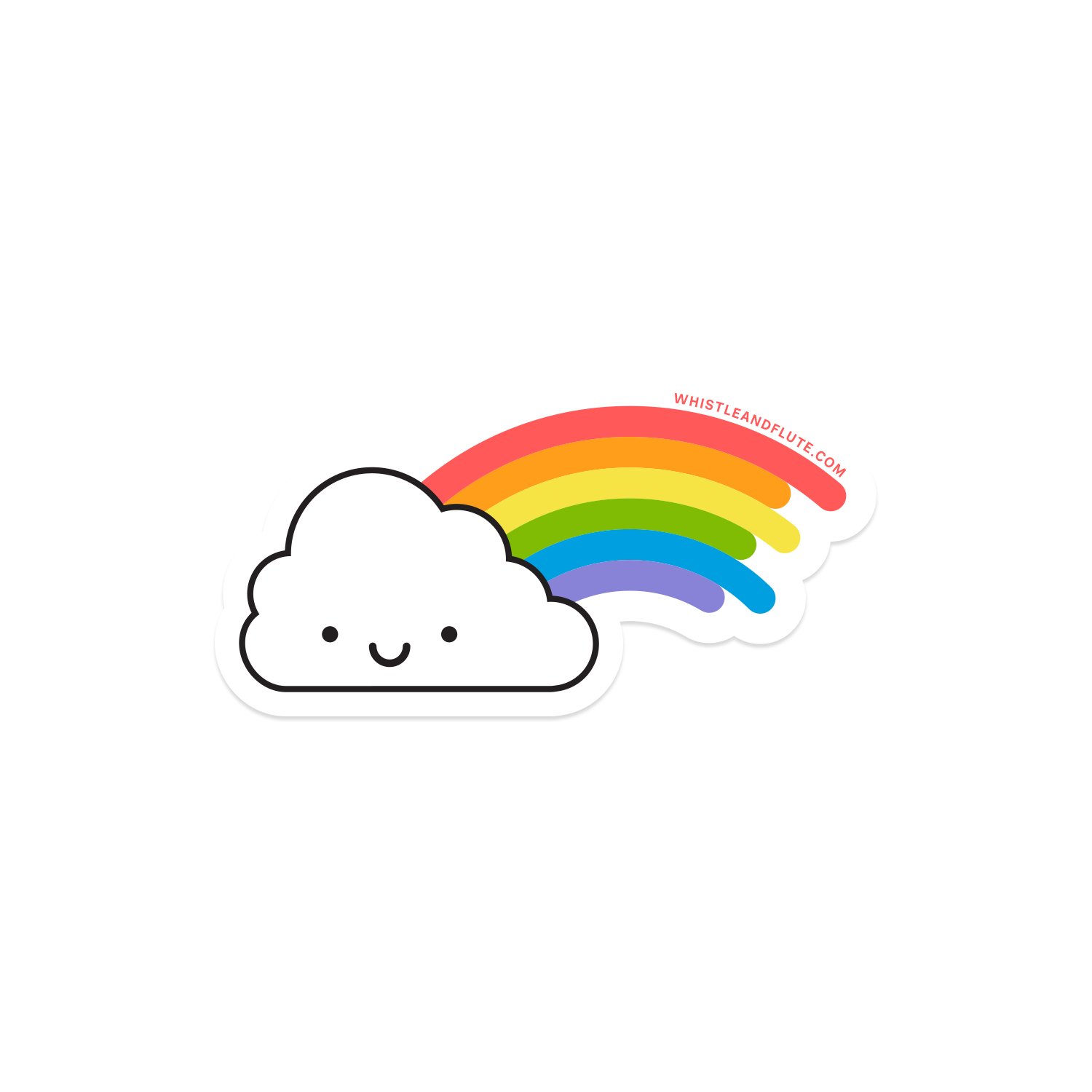 Kawaii Rainbow Vinyl Sticker