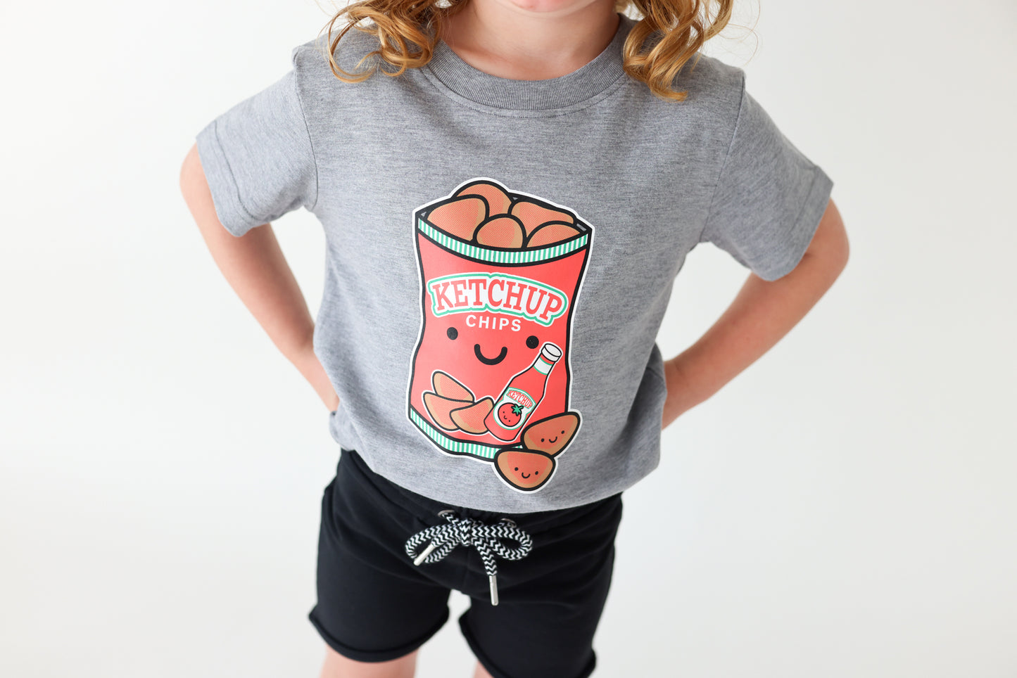 Kawaii Ketchup Chips T-Shirt