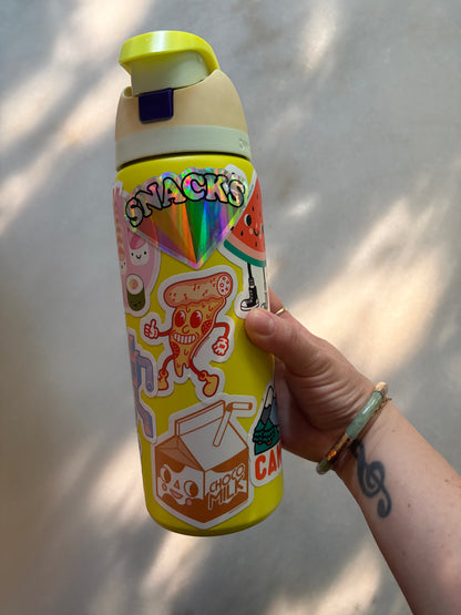 Snacks Rainbow Holographic Sticker