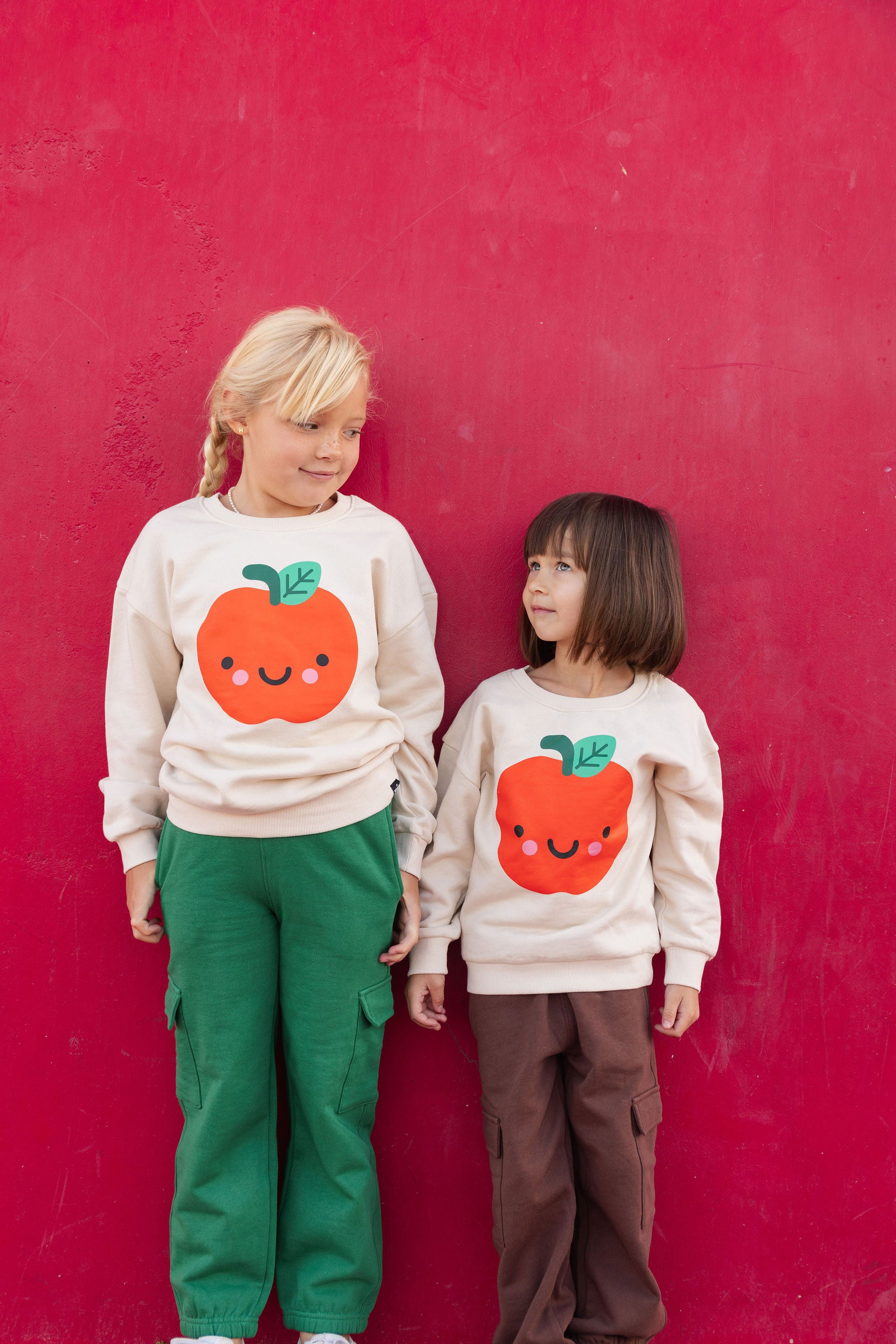 Kawaii Happy Apple Sweatshirt
