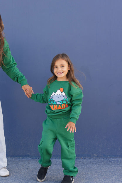 Kawaii Mountains CANADA Sweatshirt - Forest