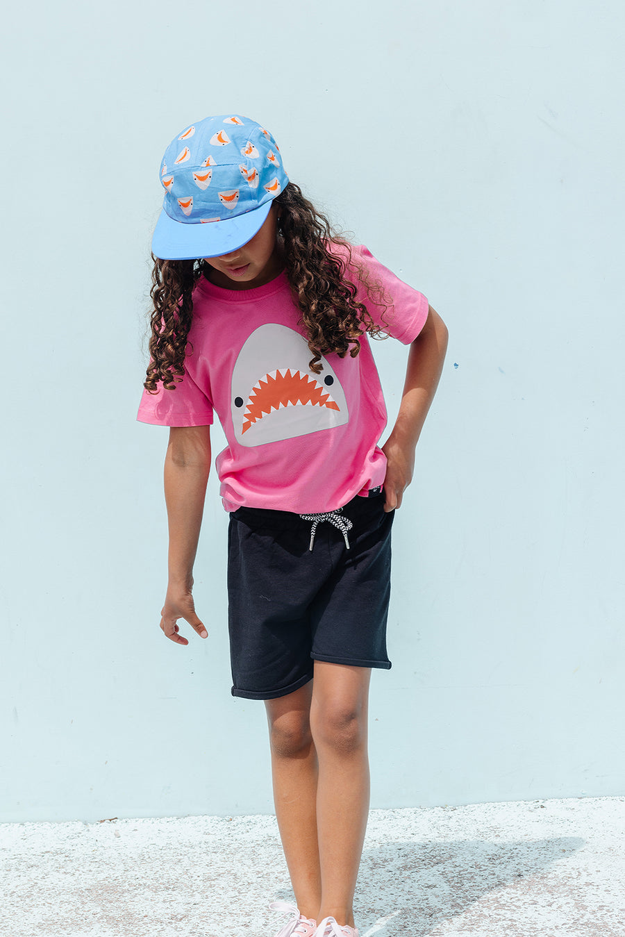 Kawaii Shark Camp Cap