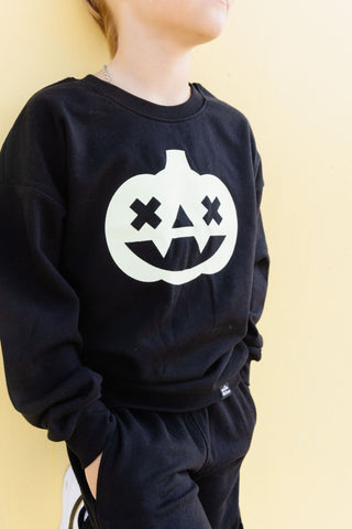 Kawaii Glow Pumpkin Sweatshirt