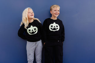 Kawaii Glow Pumpkin Sweatshirt