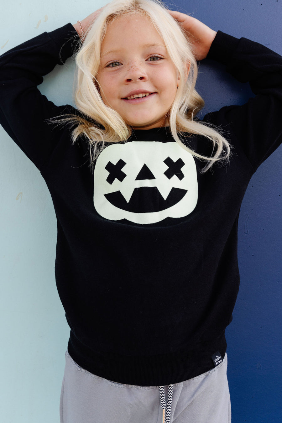 Kawaii Glow Pumpkin Sweatshirt