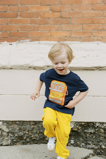 Bamboo Drawstring Cargo Joggers - Gold
