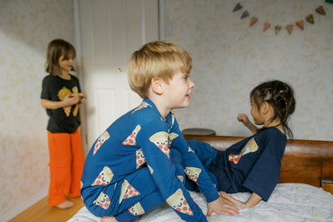 Kawaii Pizza Pyjama Set in Dusk