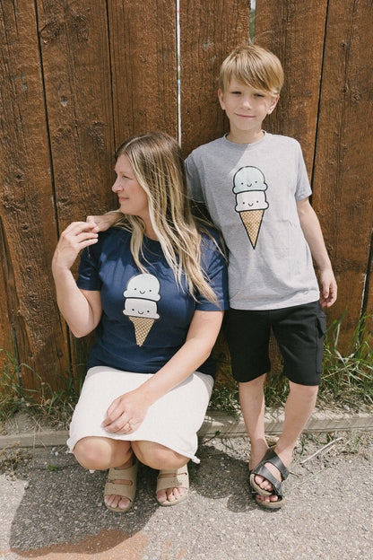 Kawaii Mint Ice Cream T-shirt Adult