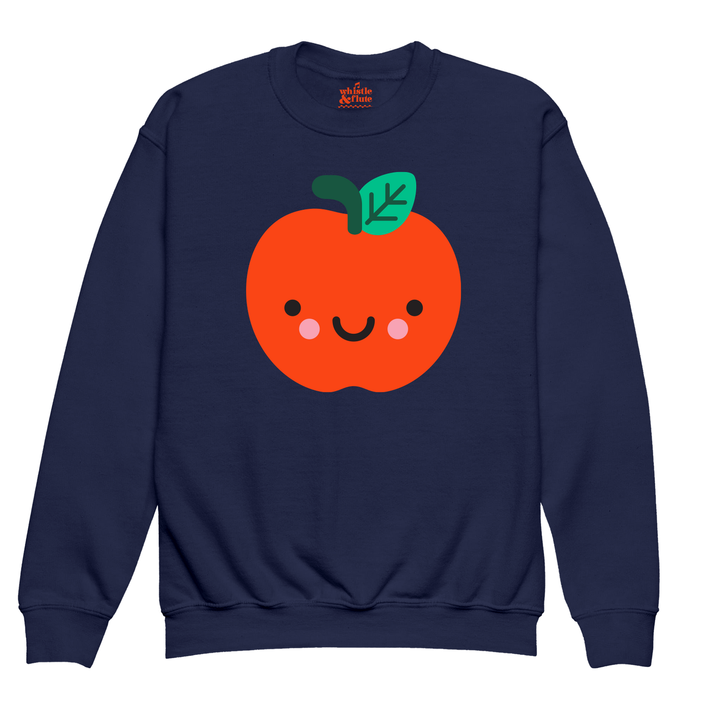 Kawaii Apple Sweatshirt Adult