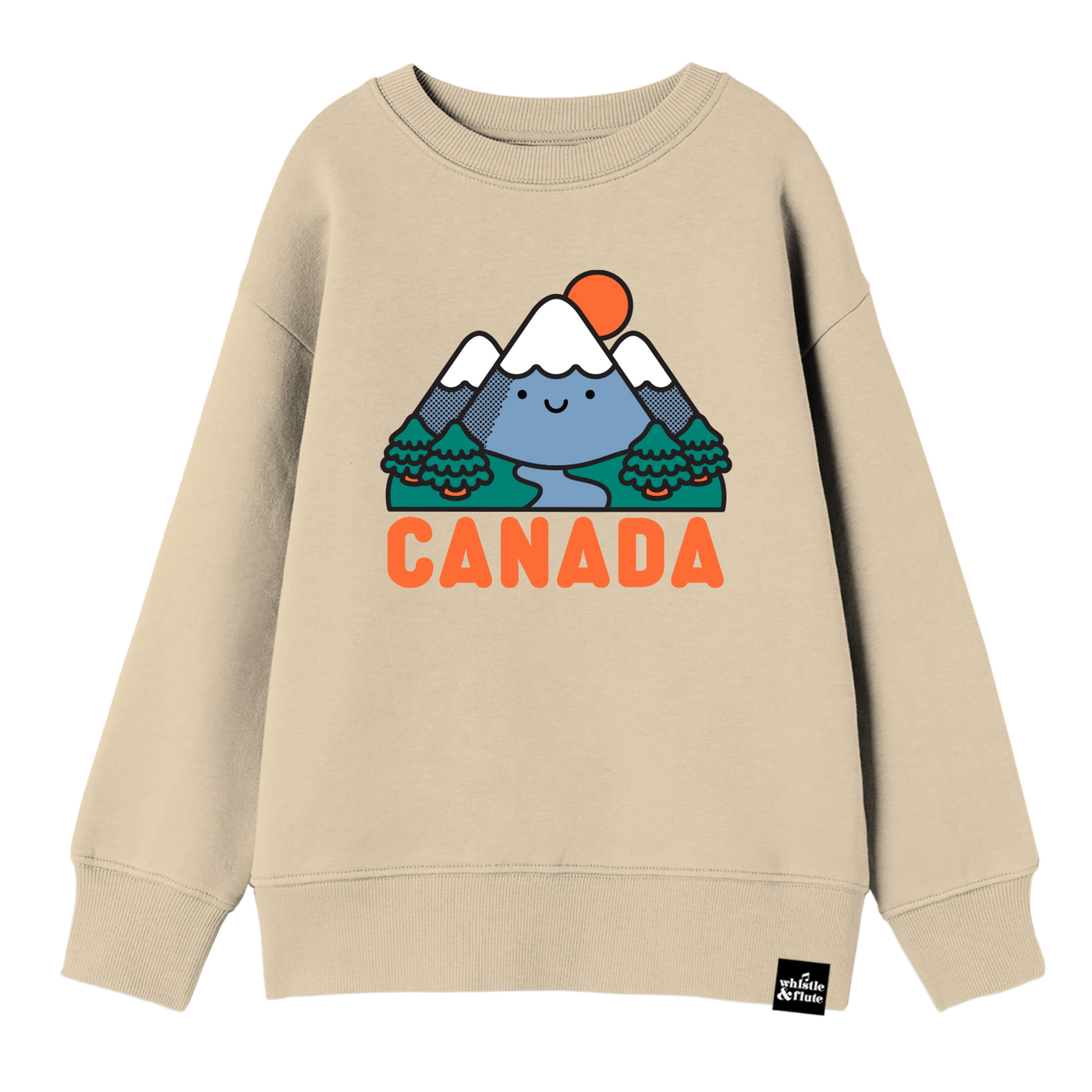 Adult Kawaii Mountain Canada Sweatshirt Natural · Whistle