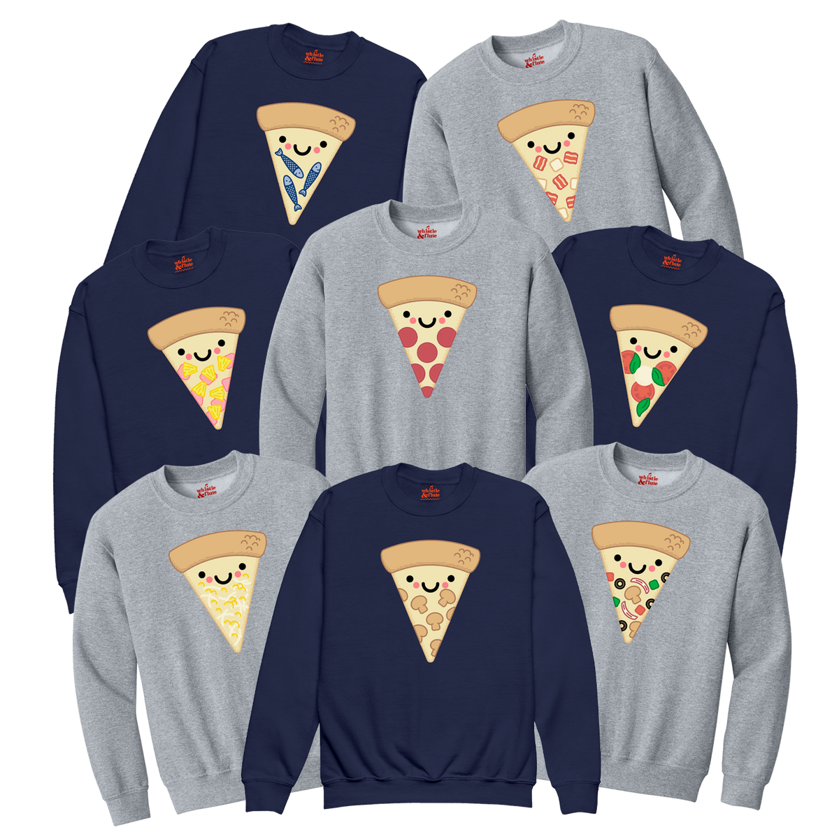 By The Slice Custom Pizza Sweatshirt Adult