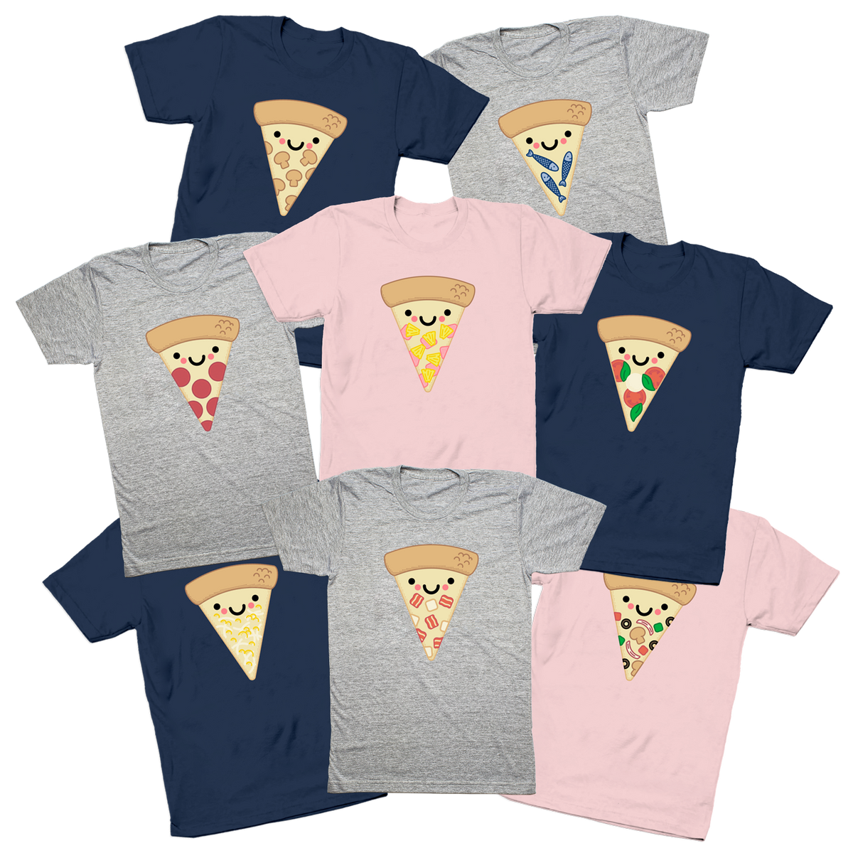 By The Slice Custom Pizza T-Shirt Adult