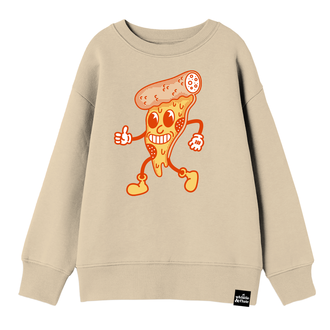Adult Old Timey Pizza Sweatshirt