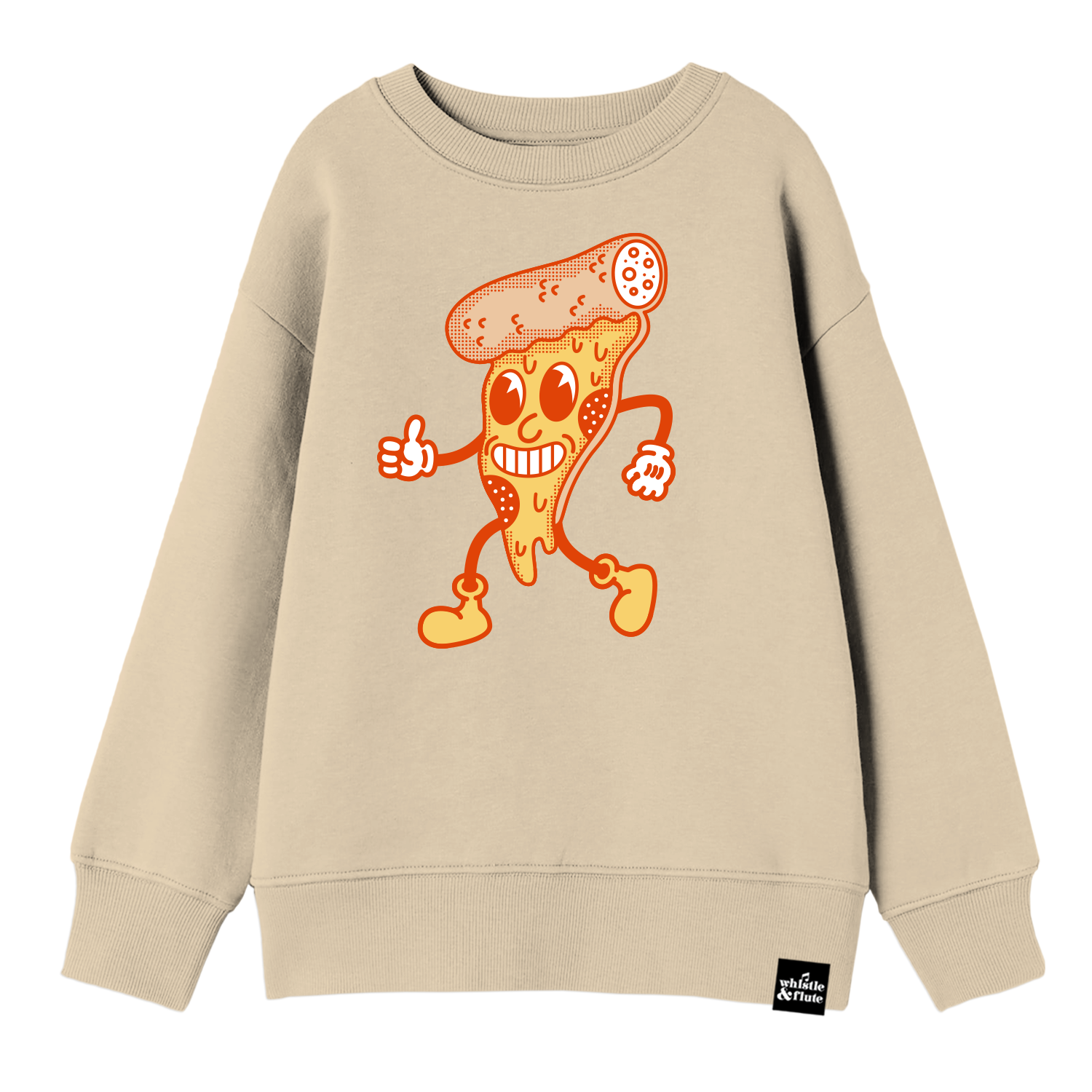 Adult Old Timey Pizza Sweatshirt