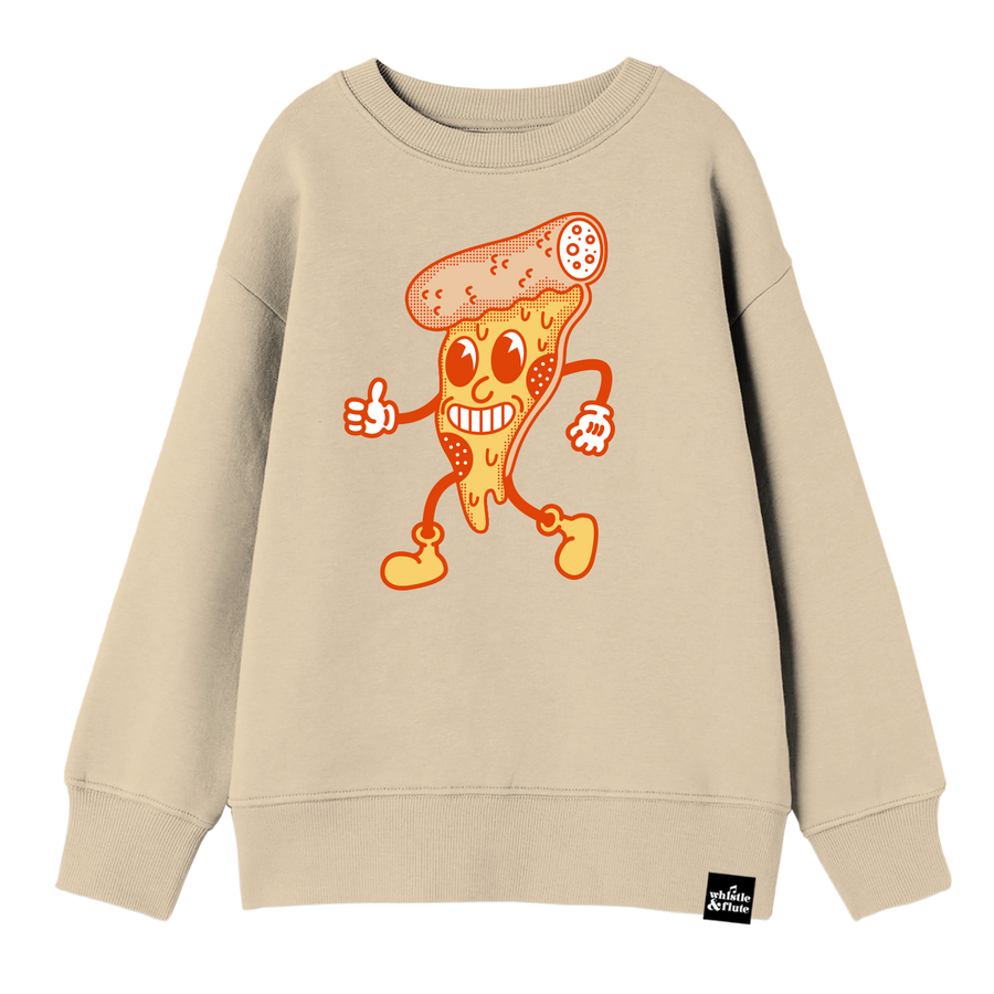 Adult Old Timey Pizza Sweatshirt
