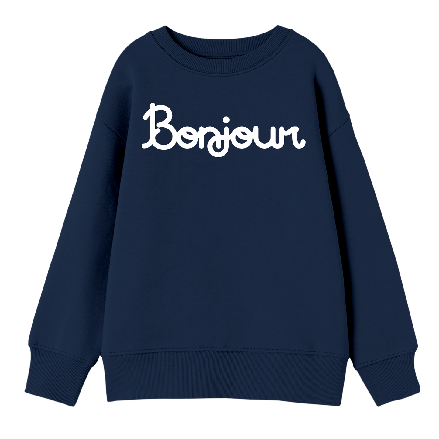 Adult Bonjour Sweatshirt - Navy