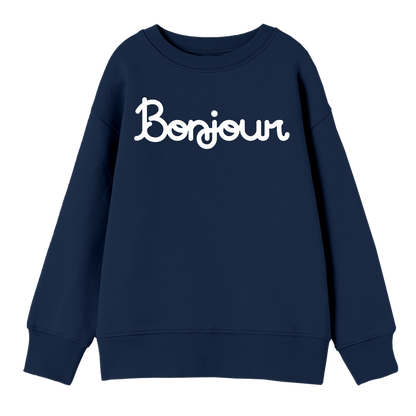 Adult Bonjour Sweatshirt - Navy