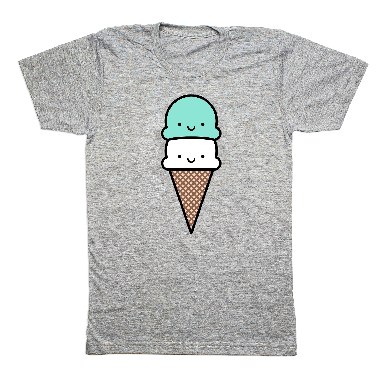 Kawaii Mint Ice Cream T-shirt Adult