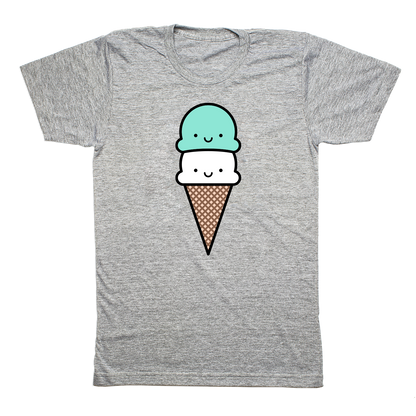 Kawaii Mint Ice Cream T-shirt Adult