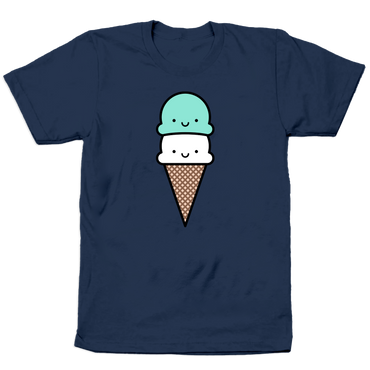 Kawaii Mint Ice Cream T-shirt Adult