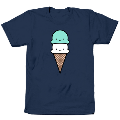 Kawaii Mint Ice Cream T-shirt Adult