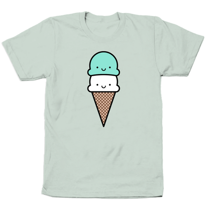Kawaii Mint Ice Cream T-shirt Adult
