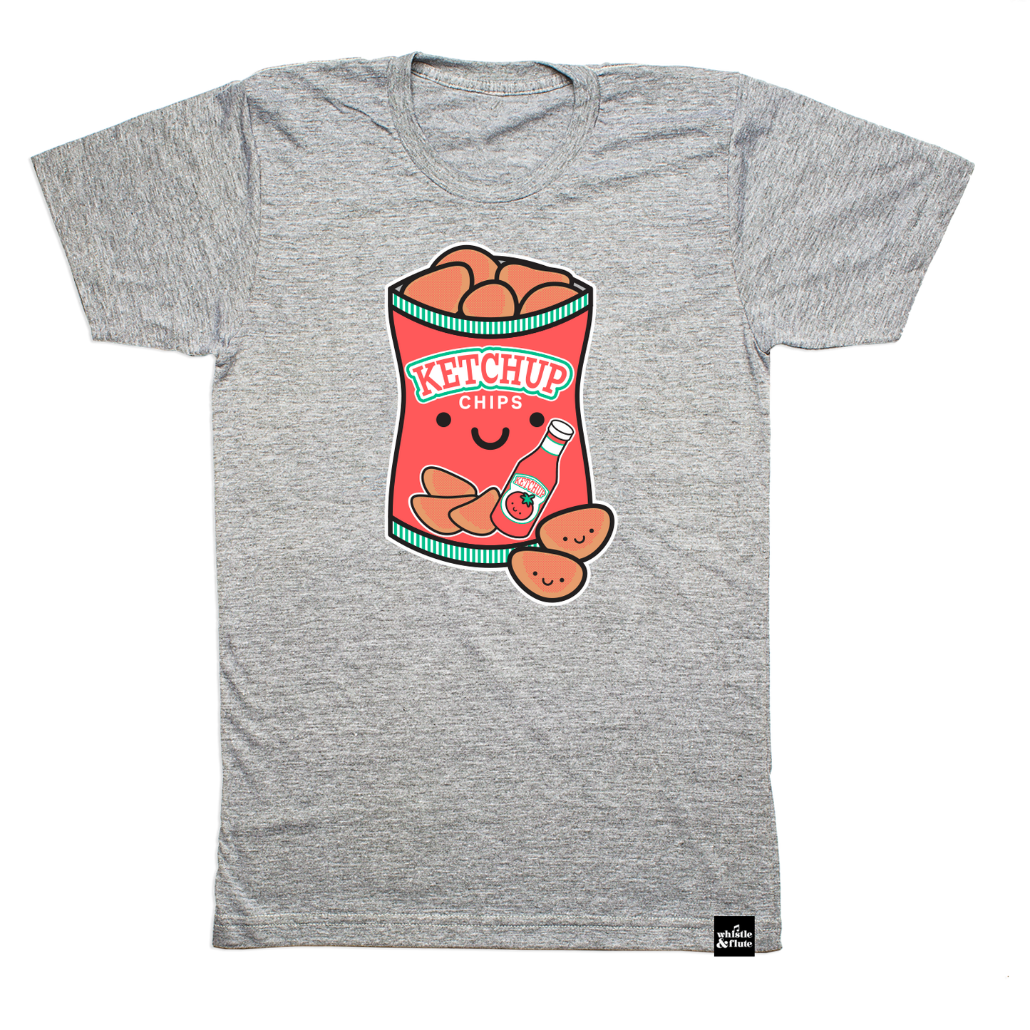 Kawaii Ketchup Chips T-Shirt Adult