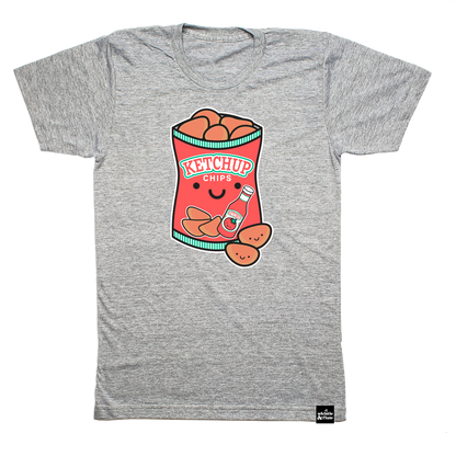 Kawaii Ketchup Chips T-Shirt Adult
