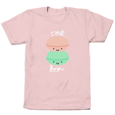 Kawaii C'est Bon Macarons T-Shirt - Adult Unisex
