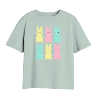 Kawaii Marshmallow Bunnies T-Shirt - Adult