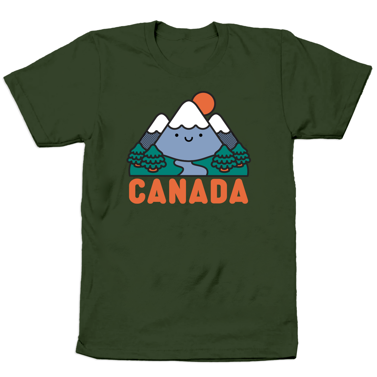 Canada Mountains T-shirt Adult