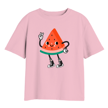 Whistle & Flute Kawaii Watermelon Peace Adult Unisex T-Shirt 