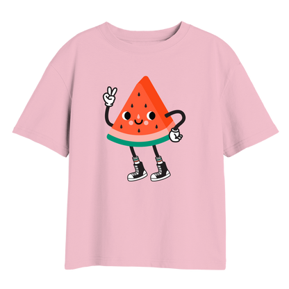 Whistle & Flute Kawaii Watermelon Peace Adult Unisex T-Shirt 
