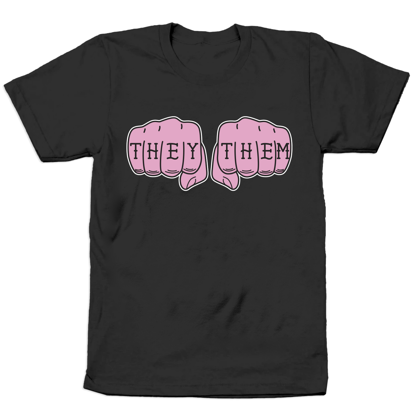 They/Them Knuckles T-Shirt Adult