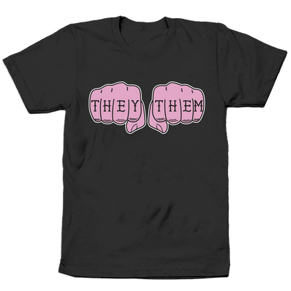They/Them Knuckles T-Shirt Adult