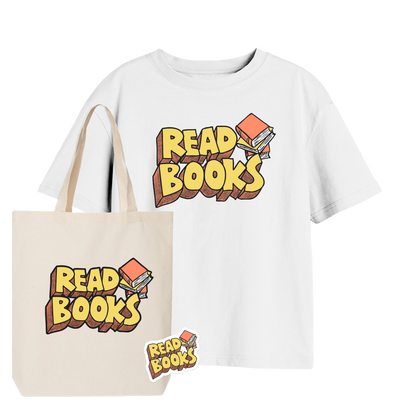 READ BOOKS BUNDLE ADULT (T, TOTE, STICKER)