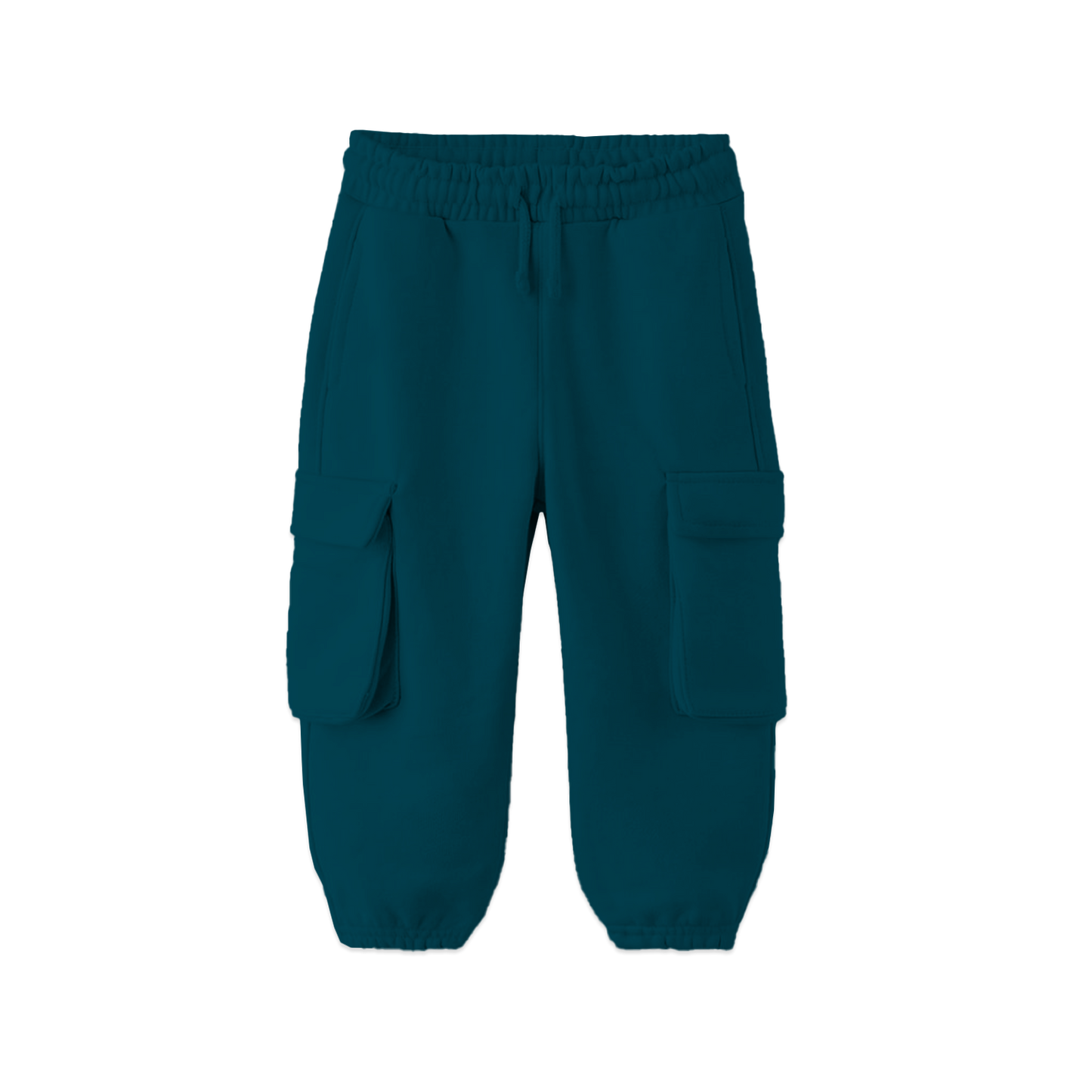 Bamboo Drawstring Cargo Joggers -Dusk