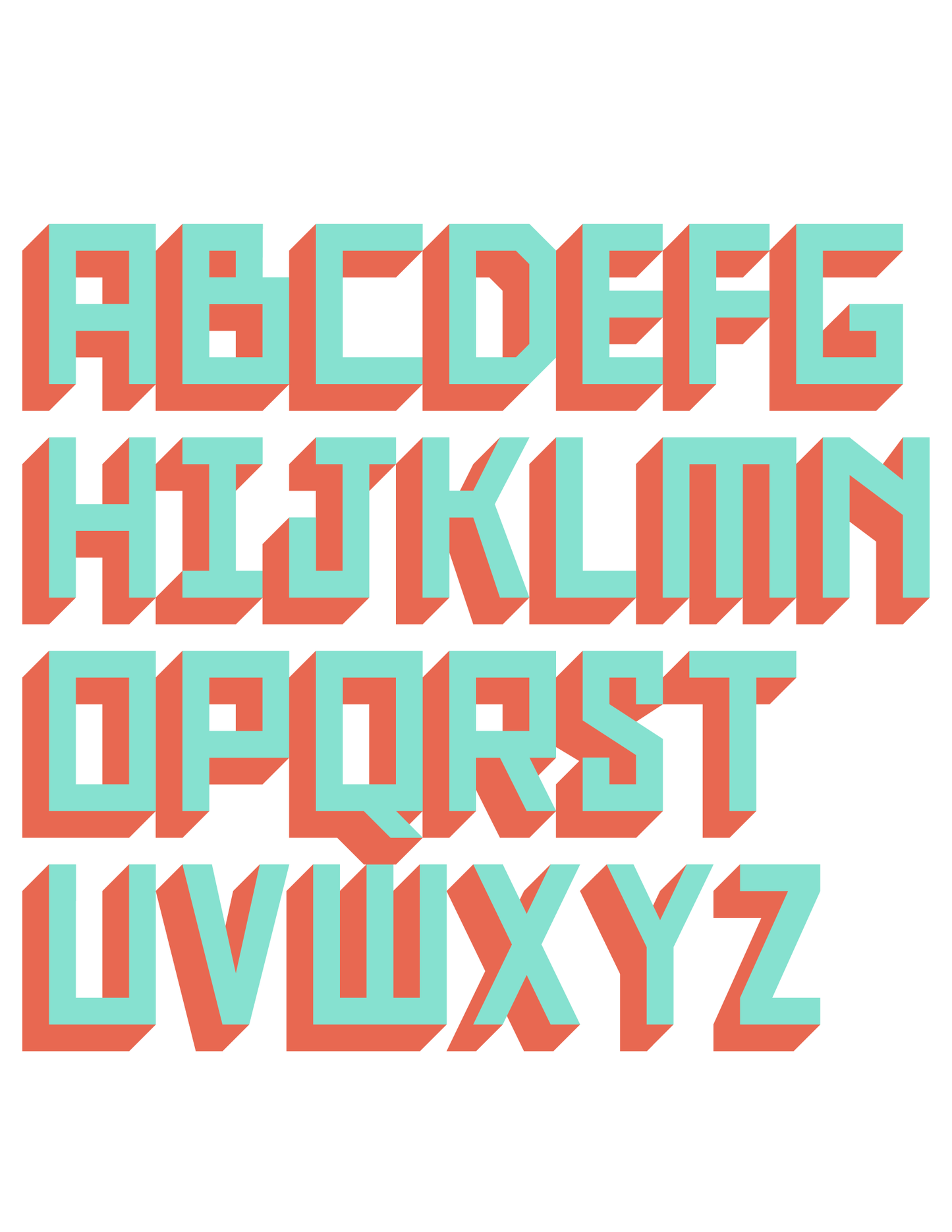 CUSTOM BLOCK TEXT T-SHIRT