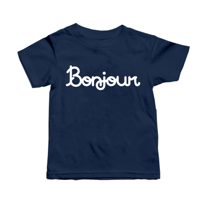 Bonjour T-Shirt - Navy